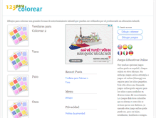 Tablet Screenshot of 123paracolorear.com